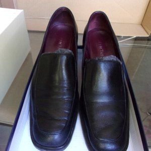 Ann Taylor Black Leather Loafers